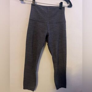 Lululemon Womens Align Nulu Leggings Pants Run LW5CFGS Gray